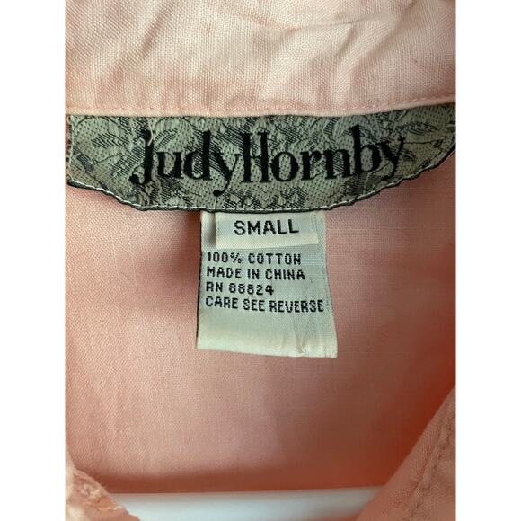Judy Hornby Womens/Teen Pink Shirt Dress Lace Details Size Small Vintage - Picture 3 of 10